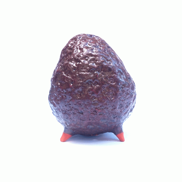 Vaso Orgânico Kurama Esmaltado cor Ferrugem 10 x 9 x 11 cm - Imagem 3