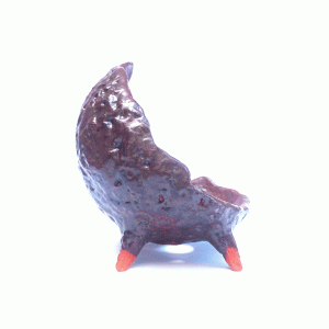 Vaso Orgânico Kurama Esmaltado cor Ferrugem