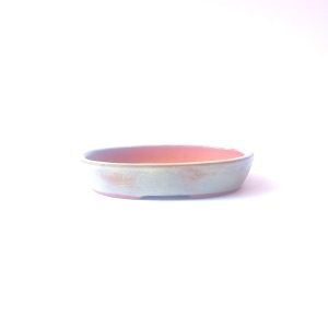 Vaso Oval Esmaltado Cor Verde Claro