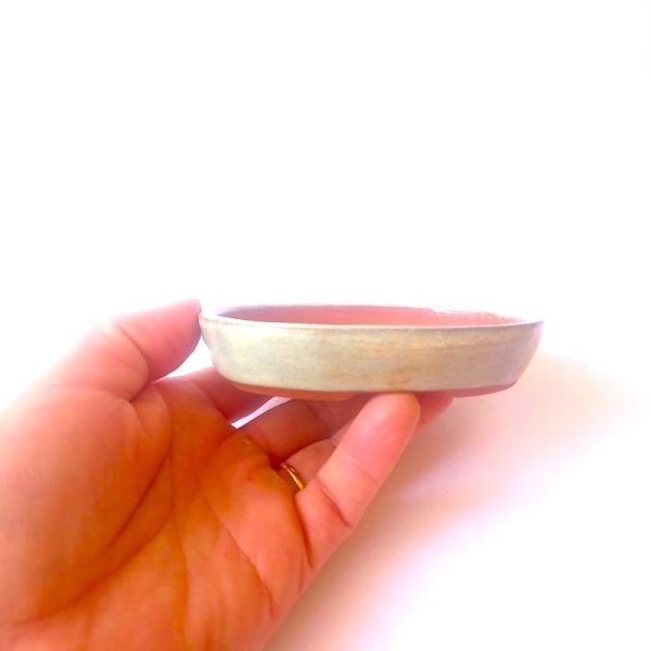 Vaso Oval Esmaltado Cor Verde Claro 11 x 9 x 2cm - Imagem 4