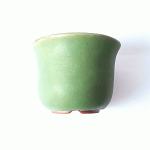 Vaso Redondo Esmaltado - Cor Verde